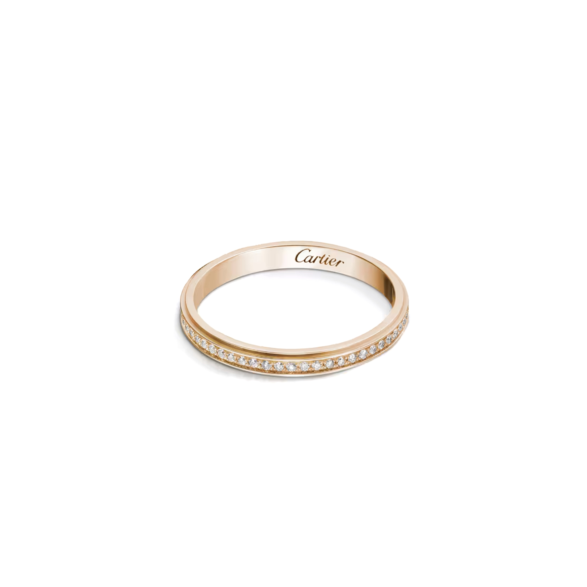 CARTIER CARTIER D'AMOUR WEDDING RING, WIDTH 2.3 MM, PAVED B4093500